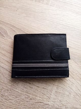 cartera piel auténtica 