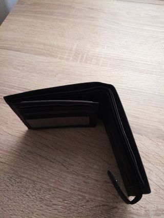 cartera piel auténtica 