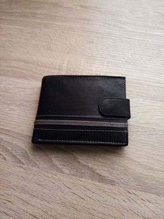 cartera piel auténtica 