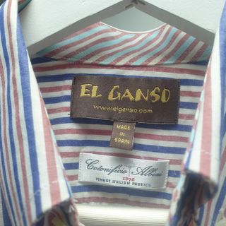 Camisa de rayas de hombre marca El Ganso