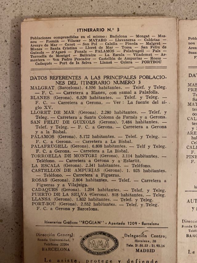 Postales de rutas antiguas