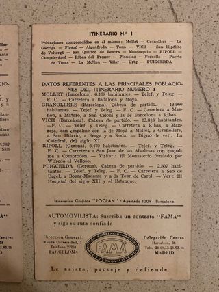 Postales de rutas antiguas