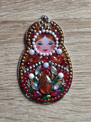 Llaveros muñeca con brillantes