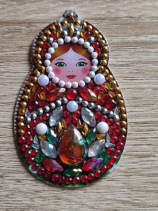 Llaveros muñeca con brillantes