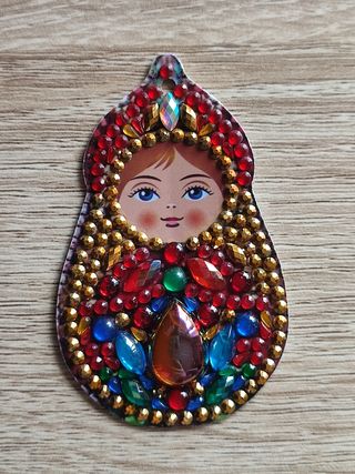 Llaveros muñeca con brillantes