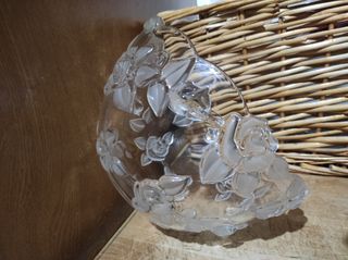 Frutero de  Cristal  con relieve.