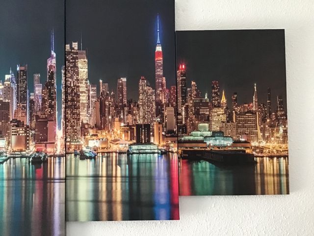 Cuadro de salón cinco piezas