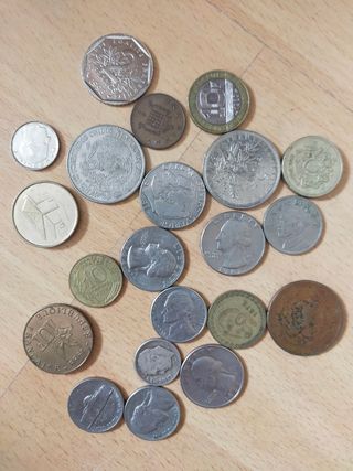 Monedas antiguas varios países