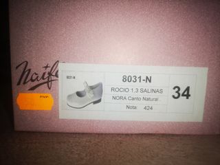 zapatos comunión niña talla 34