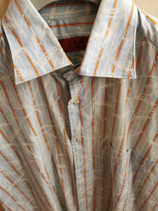 Camicia uomo manicacorta puro cotone in fantasia L