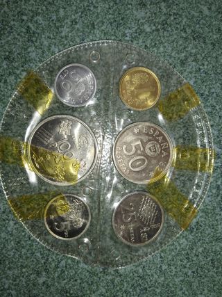 Set completo de monedas España Mundial 82