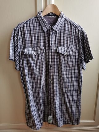 Camicia uomo SISLEY manica corta puro cotone L/XL