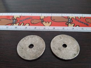 2 Monedas 25 céntimos de Peseta 1927 Madrid