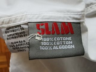 Camicia uomo SLAM manica corta 100%cotone stampa M