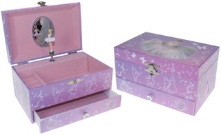 JOYERO MUSICAL CLASICA AZUL 1 CAJON