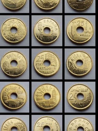 MONEDAS PESETAS JUAN CARLOS SC SIN CIRCULAR UNC