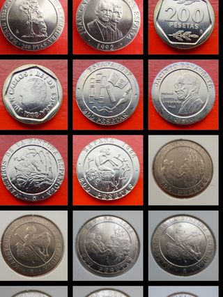 MONEDAS PESETAS JUAN CARLOS SC SIN CIRCULAR UNC