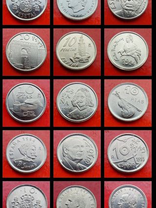 MONEDAS PESETAS JUAN CARLOS SC SIN CIRCULAR UNC
