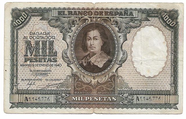 BILLETE 1940 DE 1000 PESETAS JOYA
