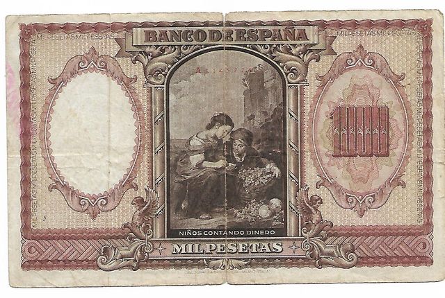 BILLETE 1940 DE 1000 PESETAS JOYA