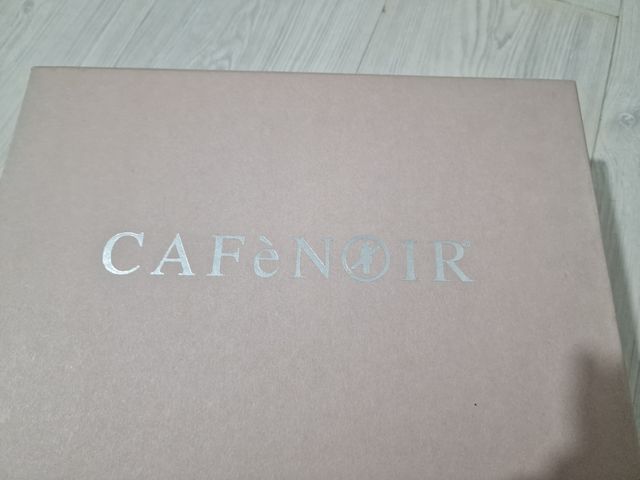 CAFENOIR scarpe rosse con plateau