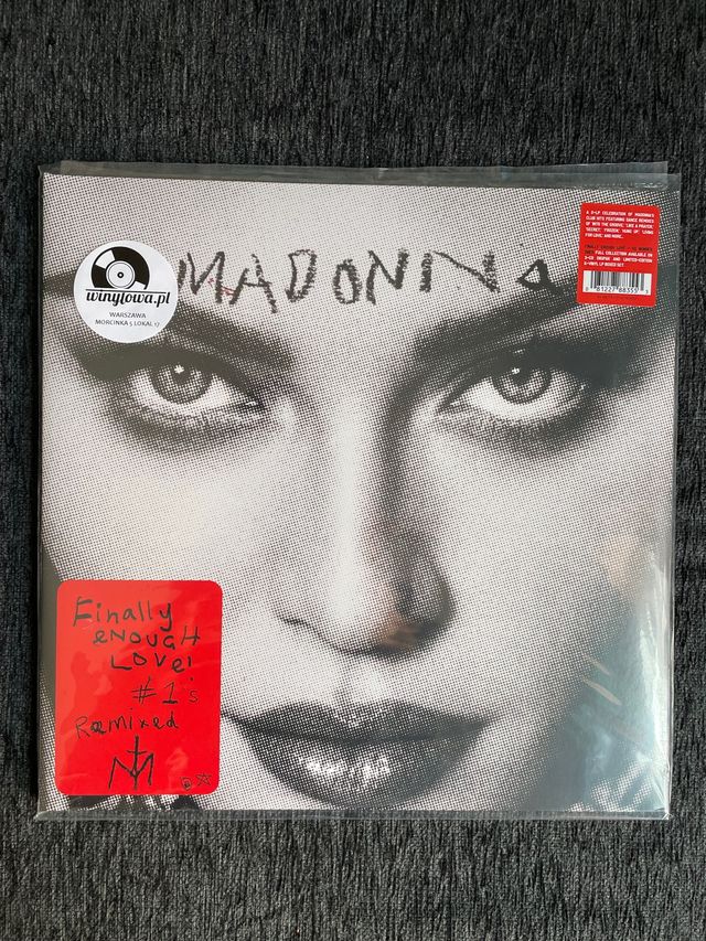 vinilo doble FINALLY ENOUGH LOVE MadonnA + slipmat