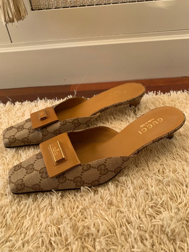 Sandalia Mules Gucci originales. Tesoro Vintage