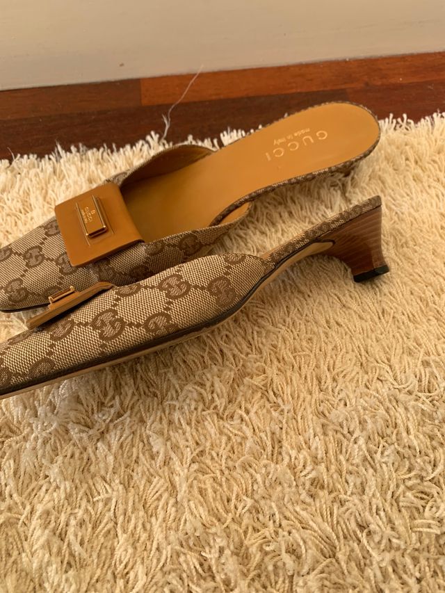 Sandalia Mules Gucci originales. Tesoro Vintage