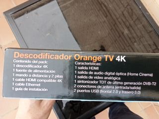 Decodificador Orange 4K (nuevo embalaje original)
