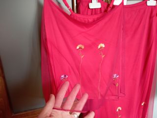 Conjunto rojo de tul