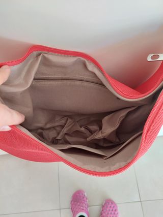 borsa rossa corallo nuova