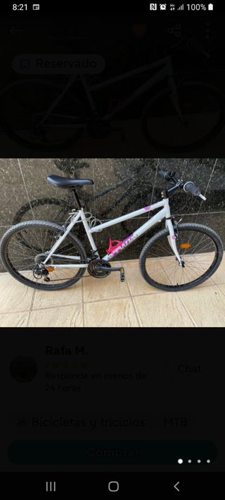 bicicleta decatlon solo se ha usado 1 vez