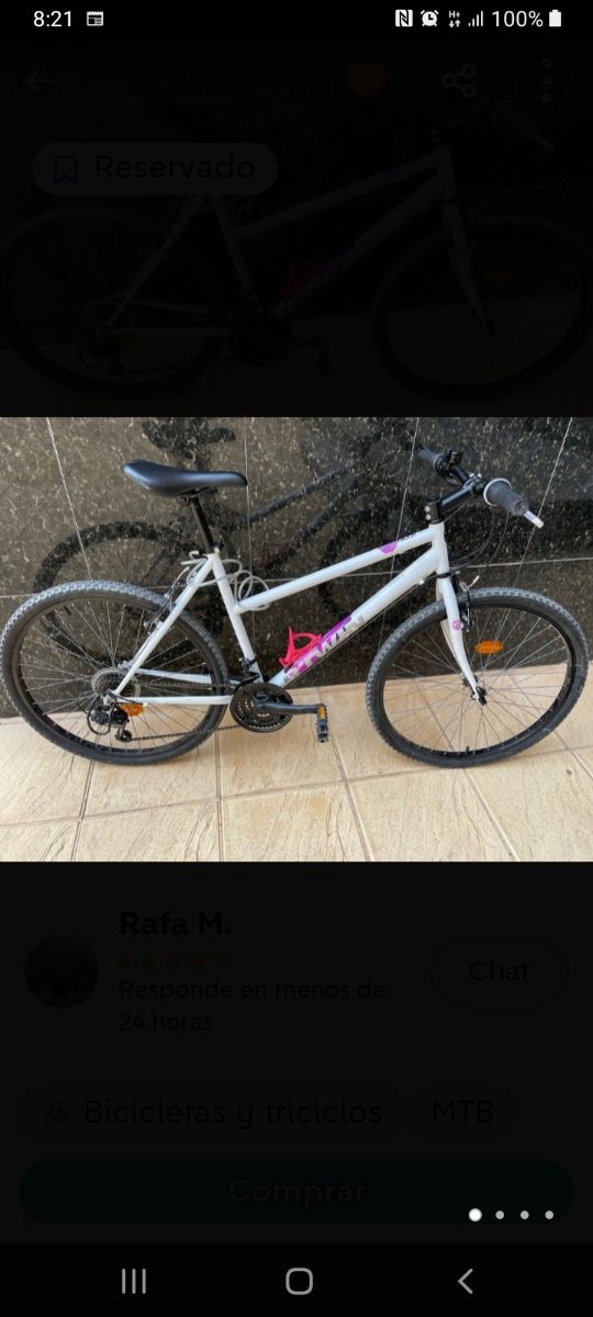 bicicleta decatlon solo se ha usado 1 vez