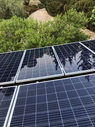 Limpieza placas solares