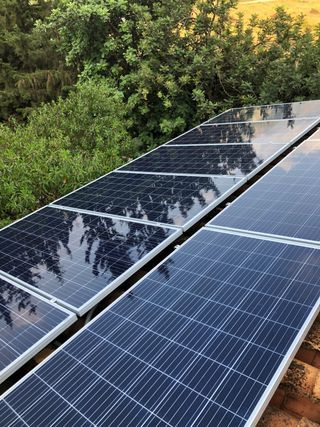 Limpieza placas solares