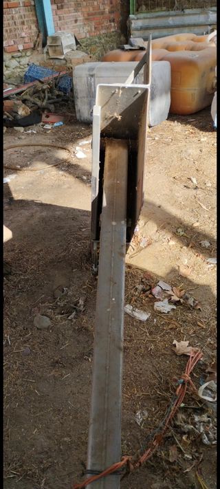 Brazo inox hidráulico camión