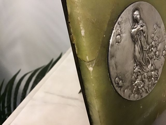 Plaqueta antigua 1923 o anterior , plata E. Dropsy