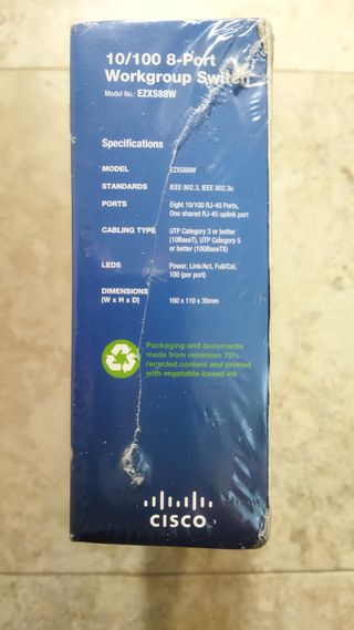 Switch Linkbyb Cisco 10/100 8 Puertos.