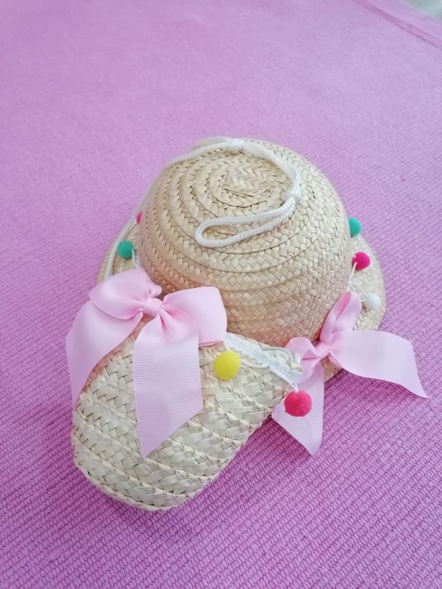 Conjunto mala e chapéu menina