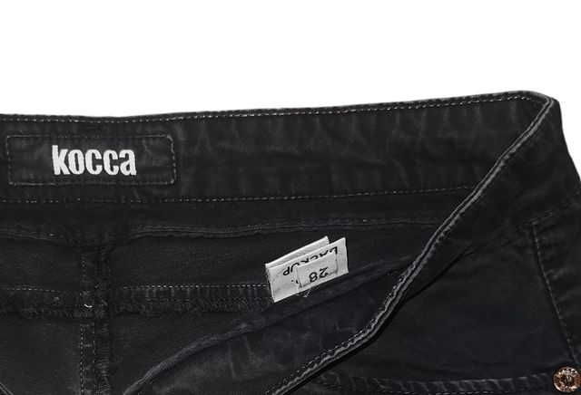 Kocca jeans donna colore nero tg. 28 vita bassa.
