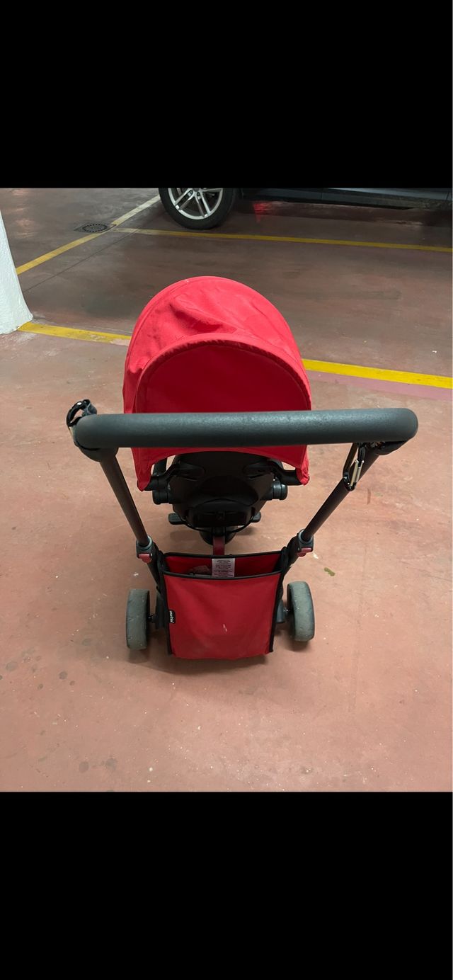 triciclo evolutivo smartrike con capota y bolso