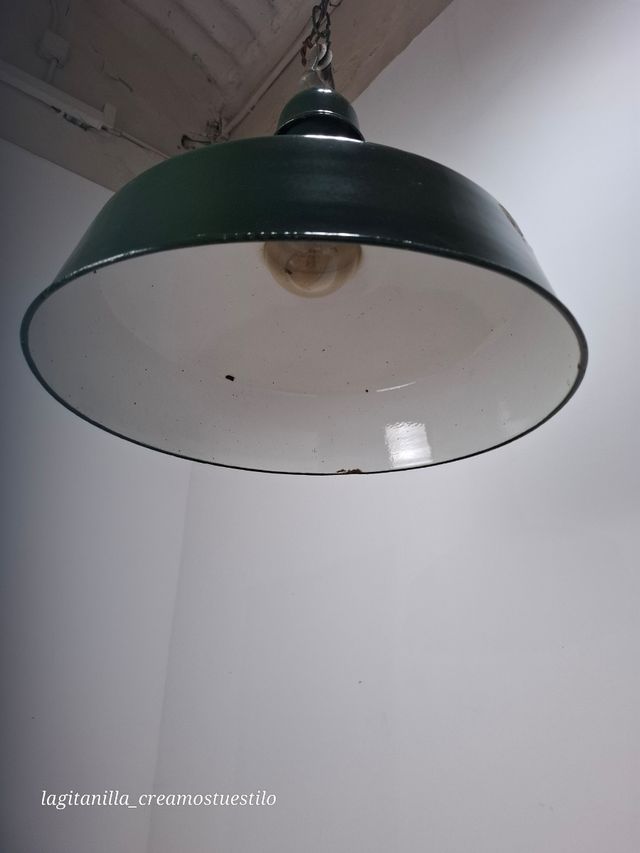 lampada industriale antica