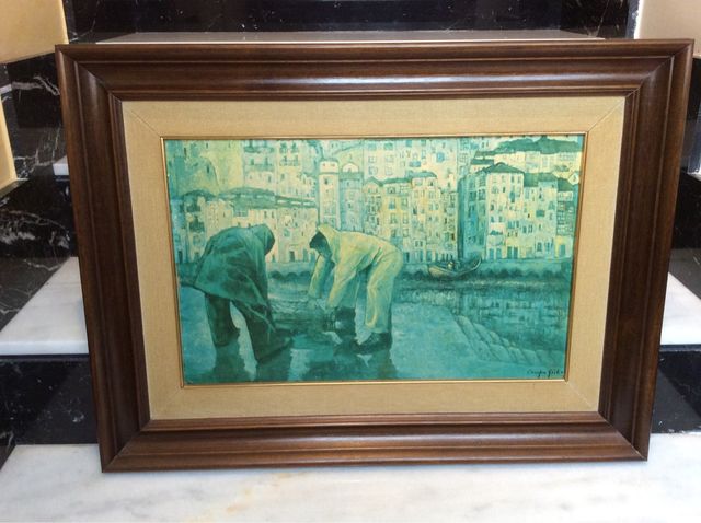 Cuadro "PUERTO VIEJO DE BERMEO" de Campos Goitia