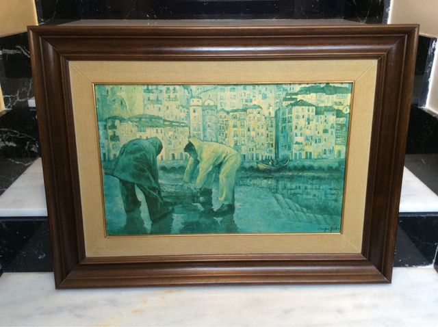 Cuadro "PUERTO VIEJO DE BERMEO" de Campos Goitia