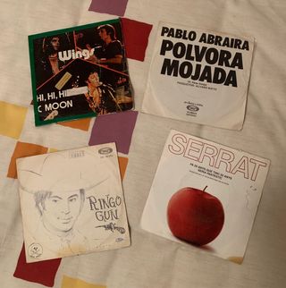 Lote de vinilos de música
