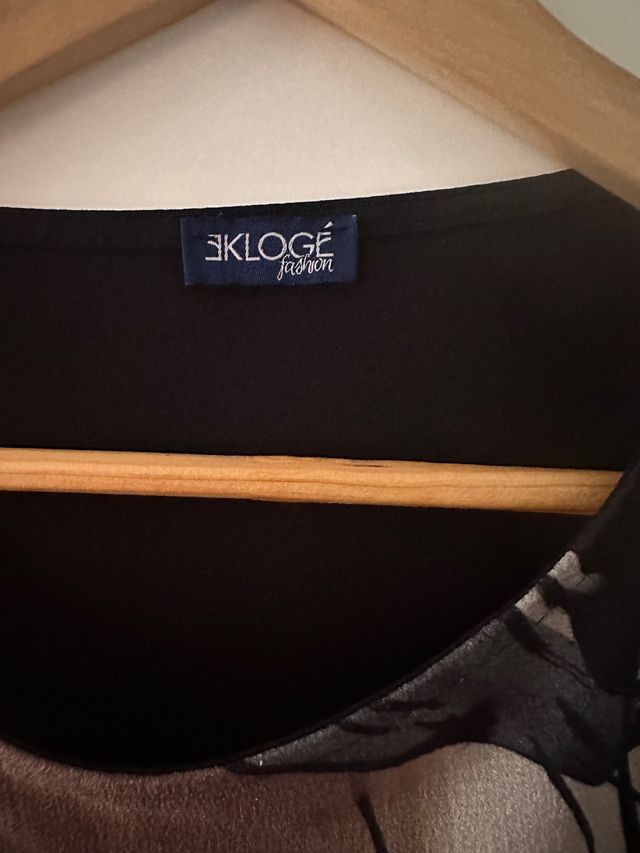 Camicia casacca retro nero davanti fantasia 