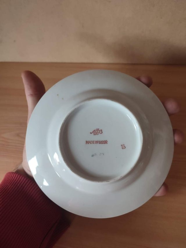 Plato porcelana Unión Soviética