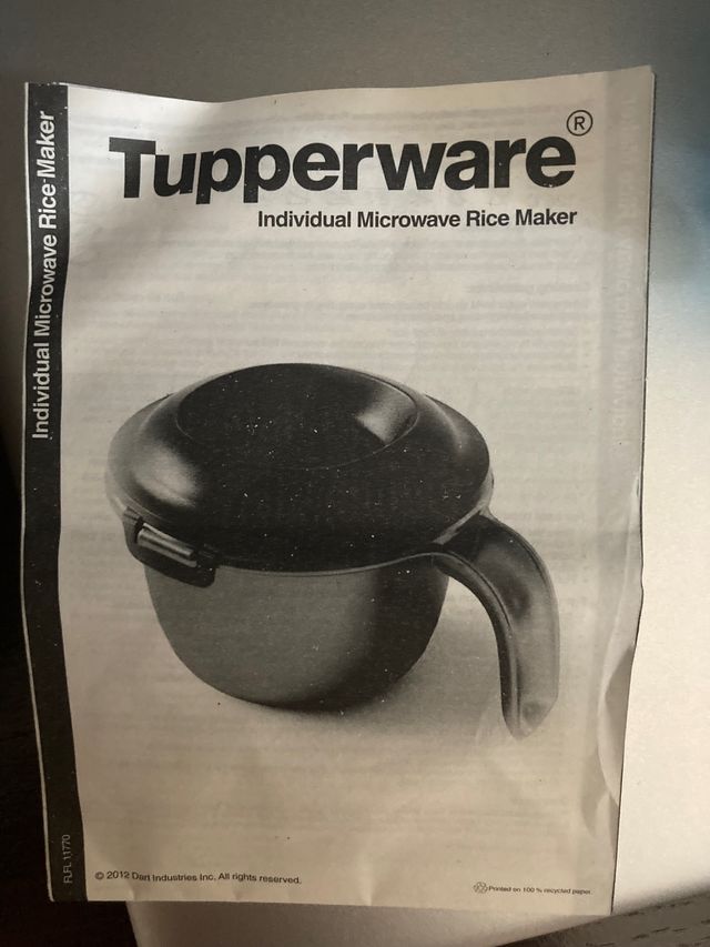 Tupperware cuociriso microonde