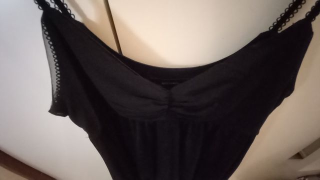 NUOVO!! Vestito nero Stefanel con spalline