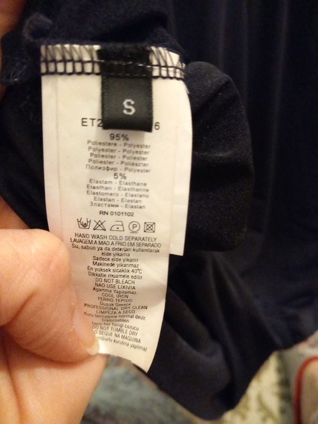 NUOVO!! Vestito nero Stefanel con spalline